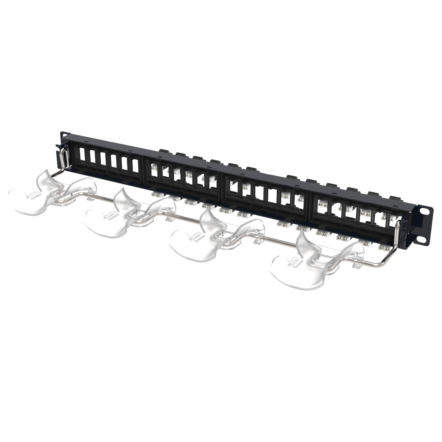 760242562 | CPP-6-UDDM-SL-1U-24 Patch Panel Cat6 24-Port